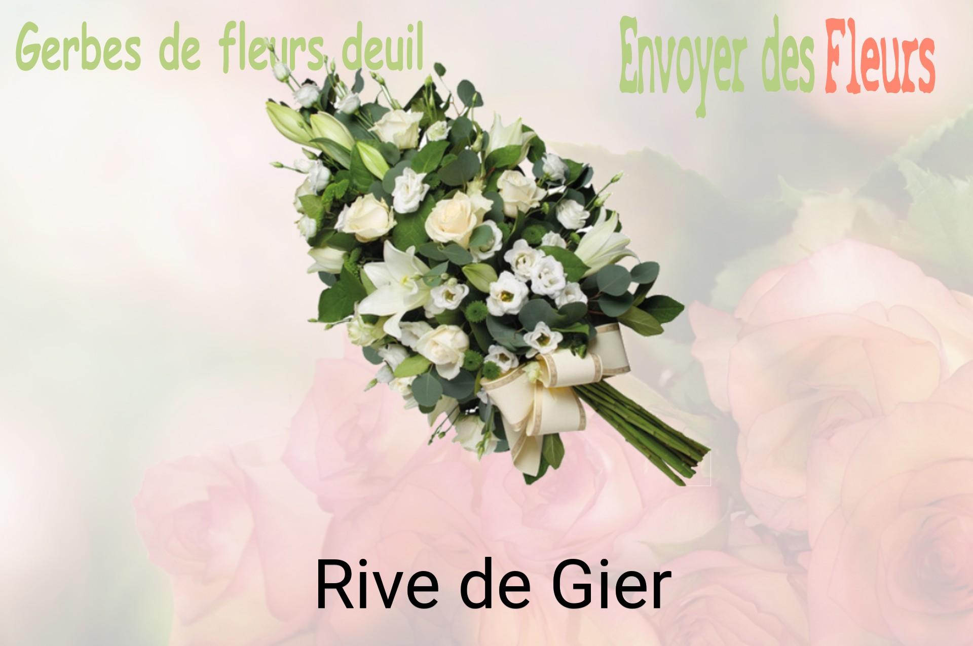 Gerbe de fleurs de deuil livrée à Rive-de-Gier